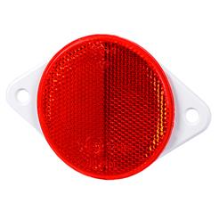 Reflector red dia.78mm including brackets